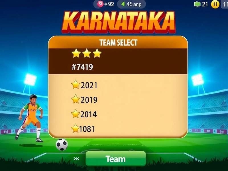 Karnataka Kick Maverick team selection screen